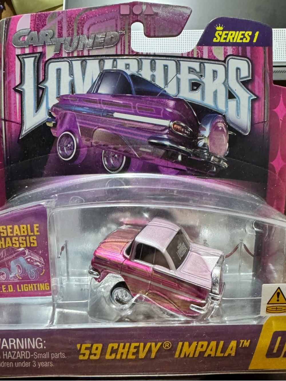 Lowriders Series 1 '59 Chevy Impala Toy Car - Metallic Pink